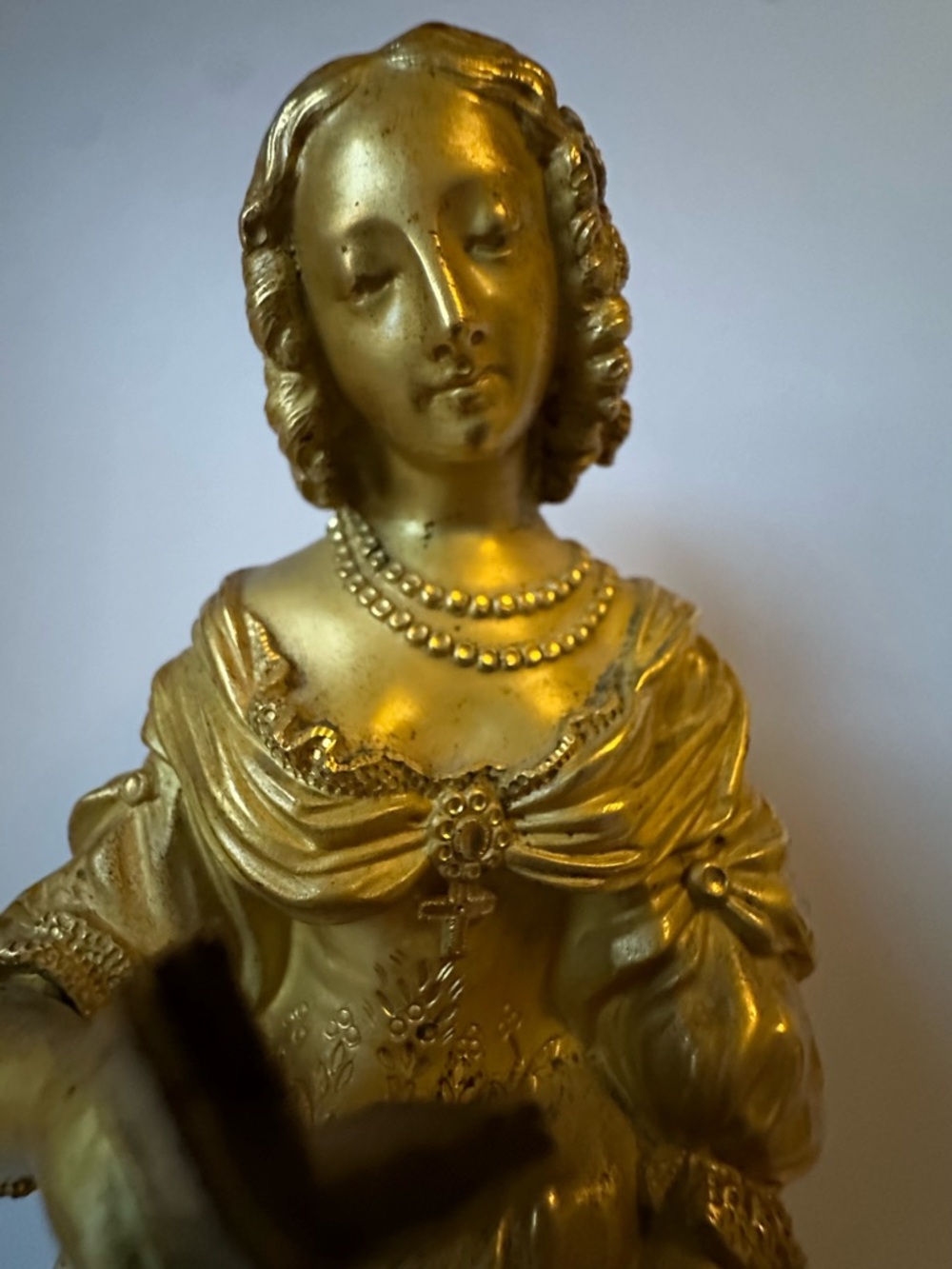 Victorian Era Gilt Bronze Clock Garniture, France